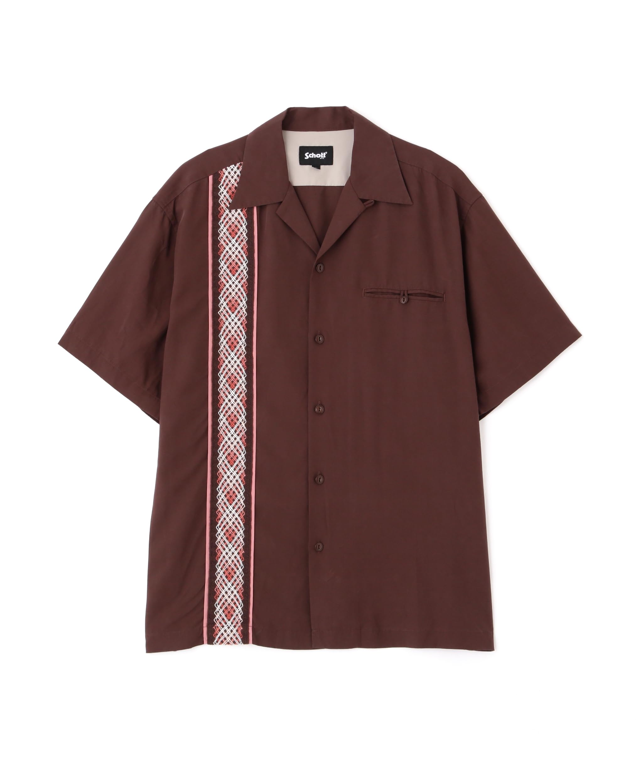 

Рубашка Schott Braid из лиоцелла, мужская, размер M, коричневая, 782-4123018