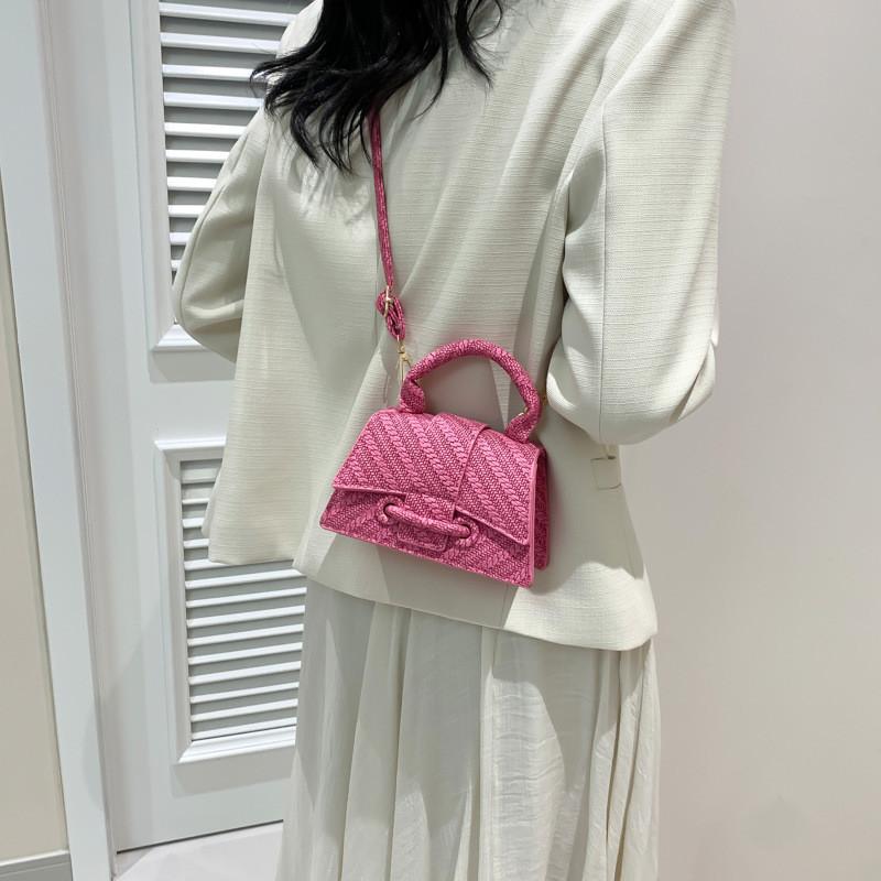 Trendy Minimalist Chic Small Square Bag Stylish Pu Shoulder Tote For Spring Fashion