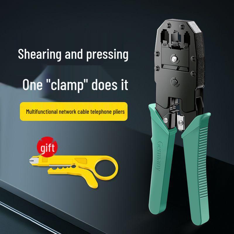 Home Network Cable Crimper Set: Cat5 Pliers & Multifunctional Wire Stripper