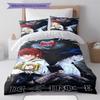 Anime DEATH NOTE Pattern Bedding Set Quilt Cover Pillowcase Home Decor Gift (1 * duvet cover + 2 * pillowcase, without core)