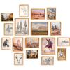 Vintage Western Wall Art for Living Room Decor Aesthetic Boho Decor Desert Wall Decor for Bedroom Decor Southwest Decor for Home Decor 17 PCS