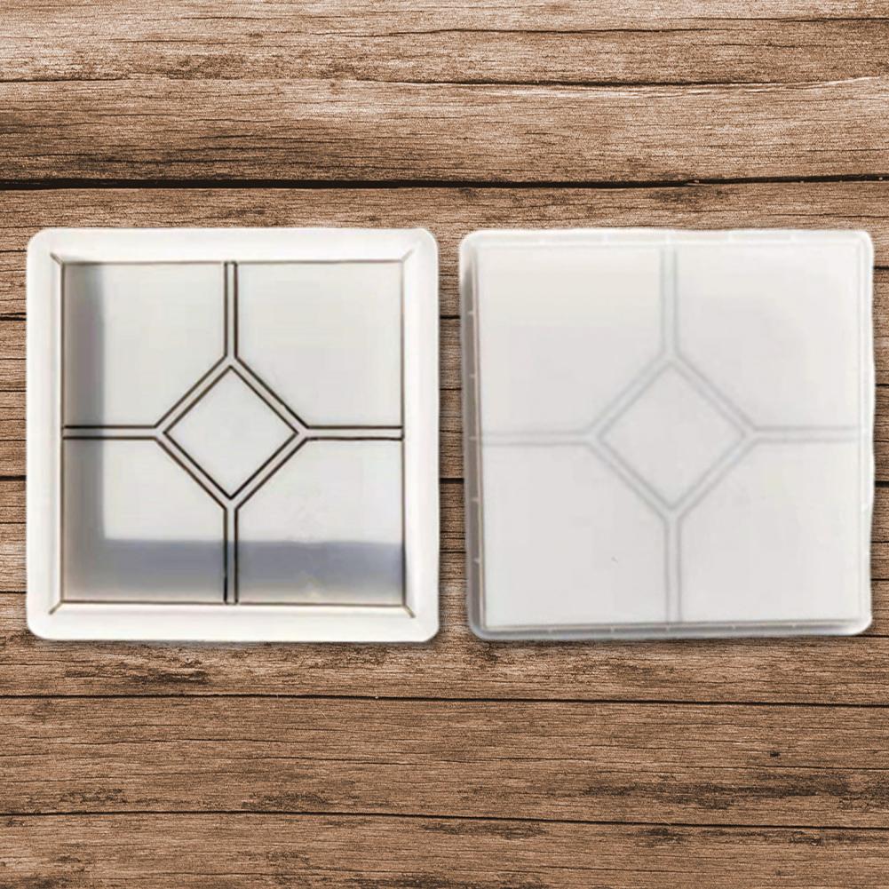 Plastic Path Maker Reusable DIY Garden Pavement Mold Garden Pavement Road Paving Brick Mould for Sidewalk Walkway Path Patio