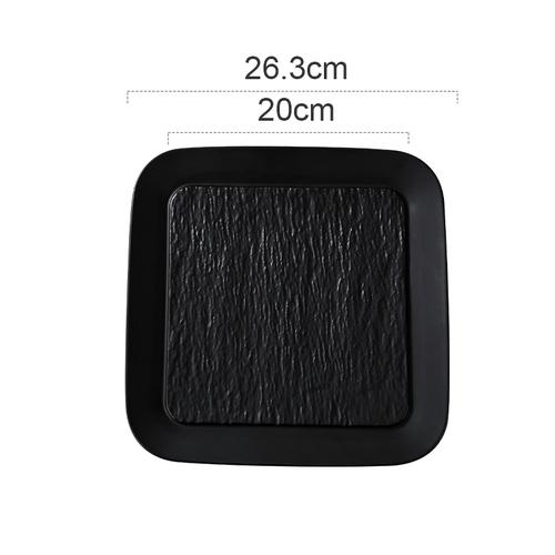 Square Ceramic Dinner Plate Western Food Plate Steak Plates Pasta Dish Serving Plates Fruit Dish Salad Bowl Sushi Dish Tary