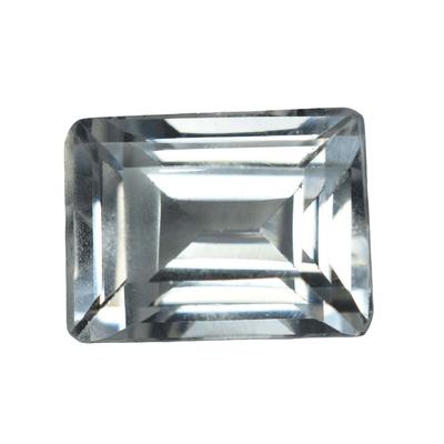 Natural White Sapphire Loose Gemstone 8.50 Ct Emerald Cut September Birthstone for Gem Collections