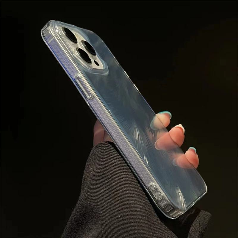 Luxury Soft Edge Gradient Color Phone Case for Apple iPhone 15 Pro Max, 14 Pro, 13, 12 - Anti-Fall Protection.
