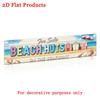 2D Flat, 2D Flat - 1pc 15.75x3.94inch - Vintage Colorful Seaside Beach Huts Retro Tin Plaque Design - Rustic Style Metal Decoration - Suitable for Out