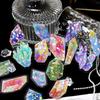 1pack/20pcs Laser Flash PET Waterproof Sticker Cool Geometric Pattern, Ideal for Journal Deco DIY Craft Album Gift Decor