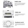 LED Lighting Lamp Jeweler Repair Reading Magnifier Microscope Headband Magnifier Head Loupe
