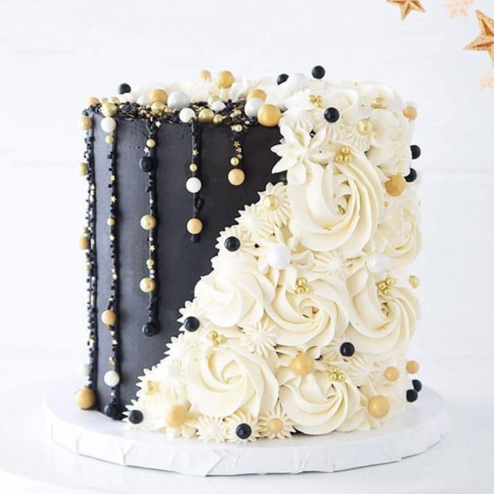 100G Mixed Color Pearl Balls Cake Topper Dessert Baking Decor For Wedding Birthday Party Cake For Decoration Only