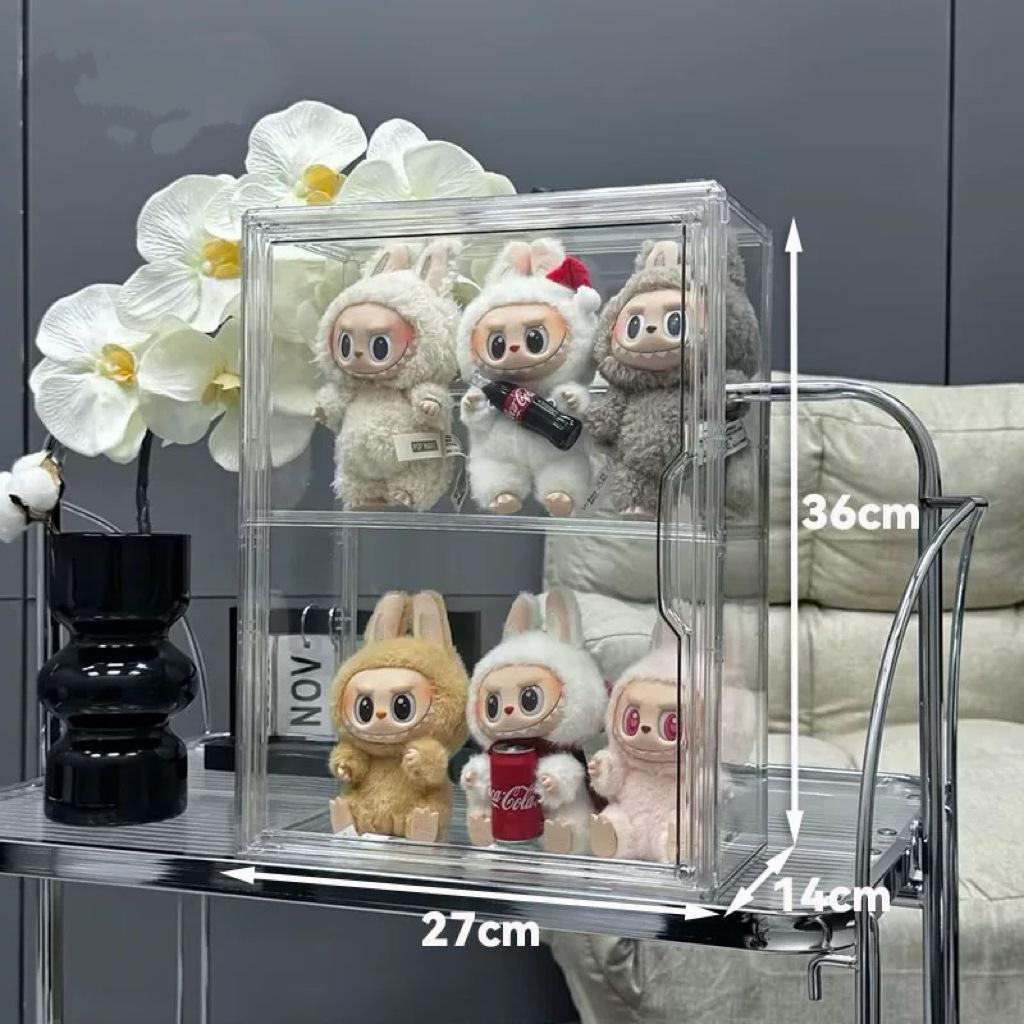 LABUBU ZIMOMO Archangel Acrylic Display Box with Magnetic Door