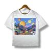 Vintage 90s STEPHEN MORATH Night Flight Artwork Graphic Tee Shirt Small Size