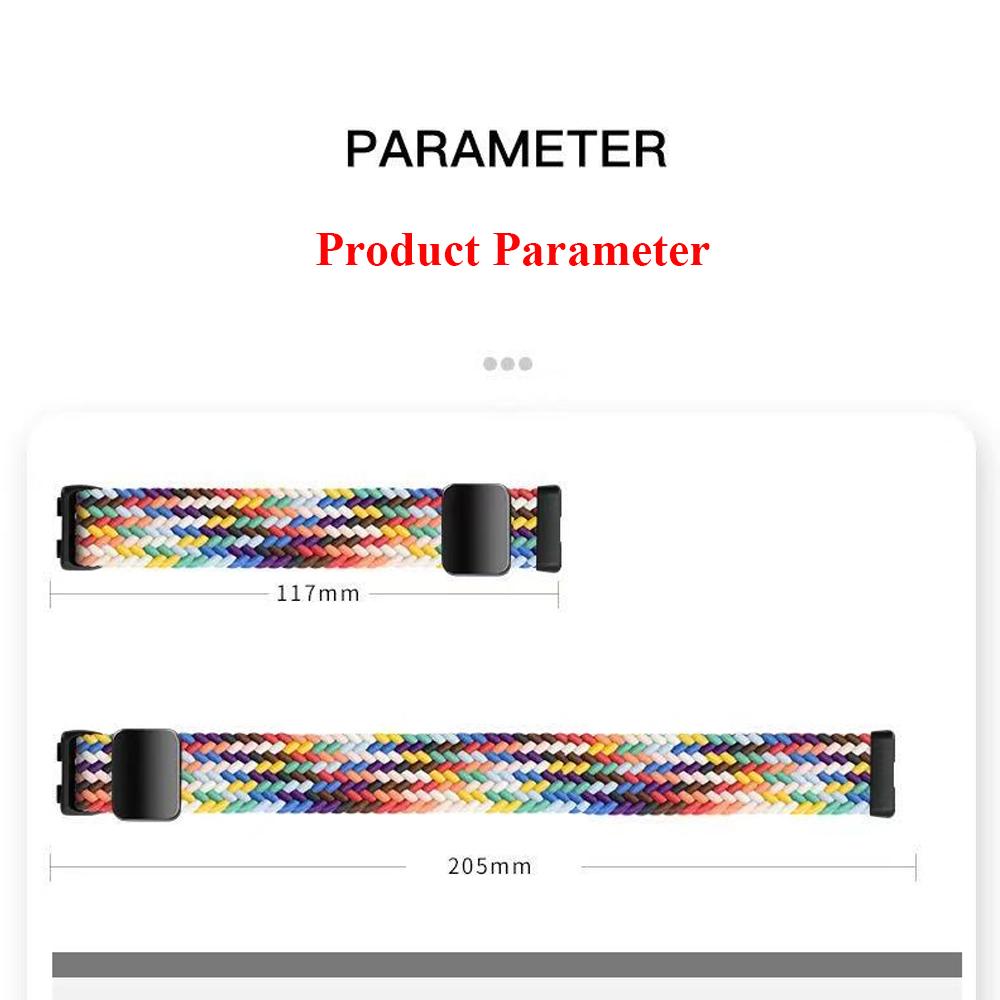 Geflochtenes Nylon-Schlaufenarmband für Huawei Band 10 9 8 Verstellbares Armband mit magnetischem Verschluss für Huanwei Band 10/9 Armbandzubehör