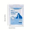 Pet Cleaning Gloves,All Breed Sizes,Hygienic Easy To Use, Convenient and Practical,with Effectively Remove Hair and Dirt for Pet