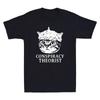 Conspiracy Theory Funny Cat Tin Foil Hat Meme Humor Quote Vintage Unisexs Tshirt