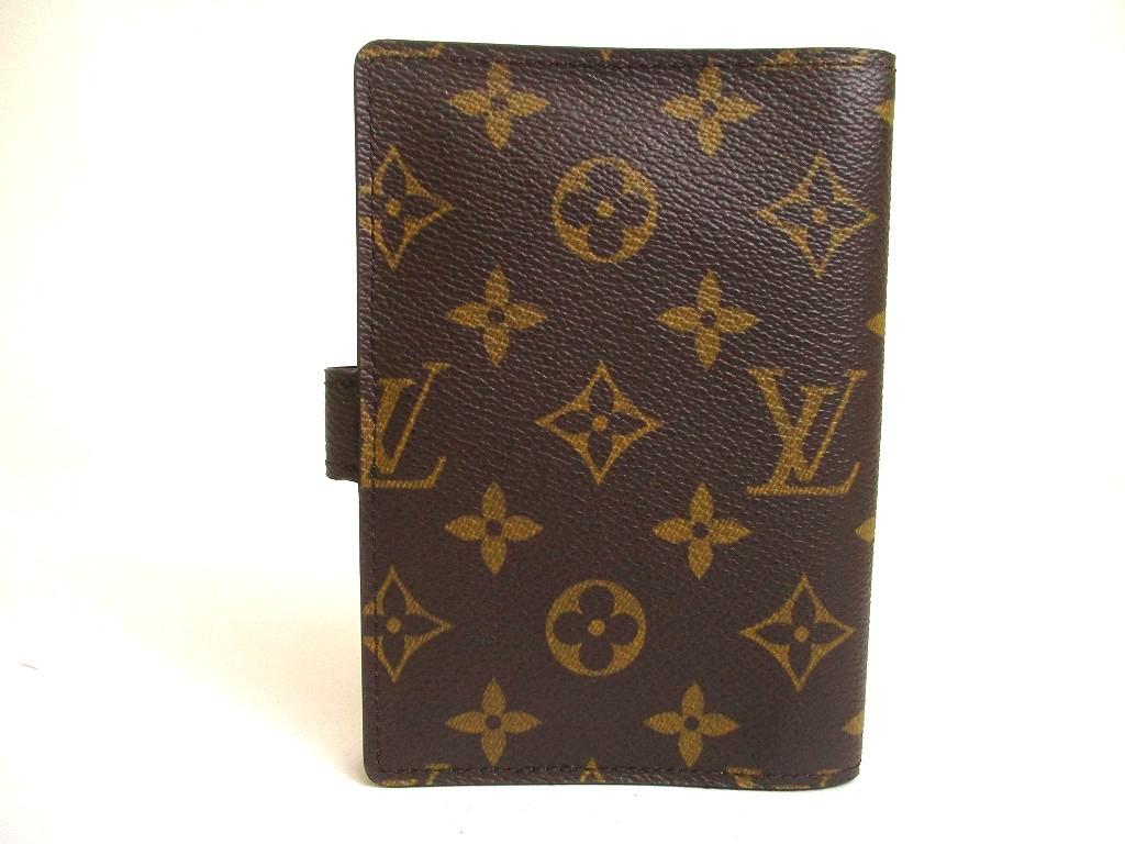 Authentic LOUIS VUITTON Monogram Document Holders Small Ring Agenda Cover #a927  Refurbished