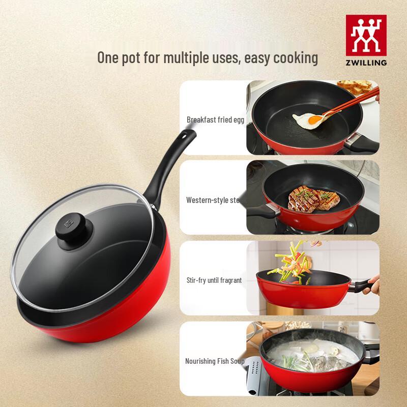 ZWILLING Non-Stick Wok with Silicone Spatula