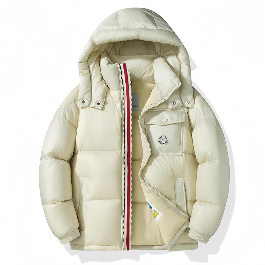 M Family Korean-Style Winter Down Jacket, Unisex, Classic Loose Fit, Plus Size, Thickened for Couples.
