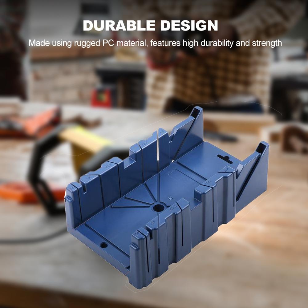 Wood Cutting Clamping Miter Box 22.5/45/90 Degree Saw Guide Angle Tool Multi-angle Jig Kit DIY Tools ABS Saw Cabinet