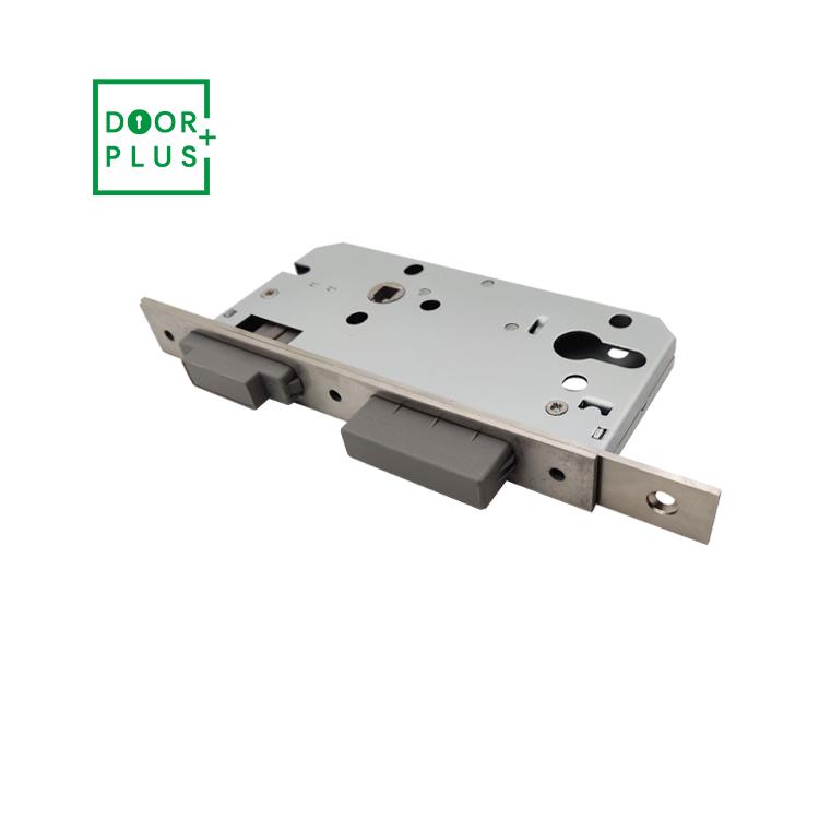 Doorplus 304 Stainless Steel Mortise Lock Fire-Proof and Anti-Theft Door Lock with Key Unlatch Fire-Proof for Door Plus (White,Wood Door&Stainless Steel&Door Lock)