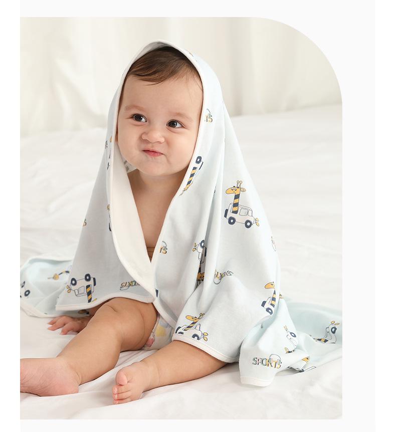 Ganzjahres-Neugeborenen-Babyeinschlagdecke - Weiche Baumwollwickeldecke für Säuglinge