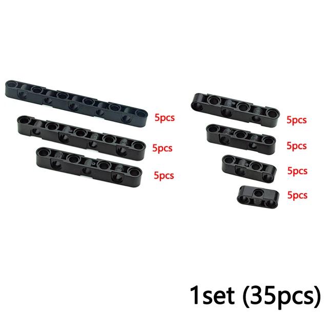 MOC Technical Beam Construction Block Combination Studded Long Beam featuring Hole Thick Blocks Works With 3703 3 3895 2730 3894 3701