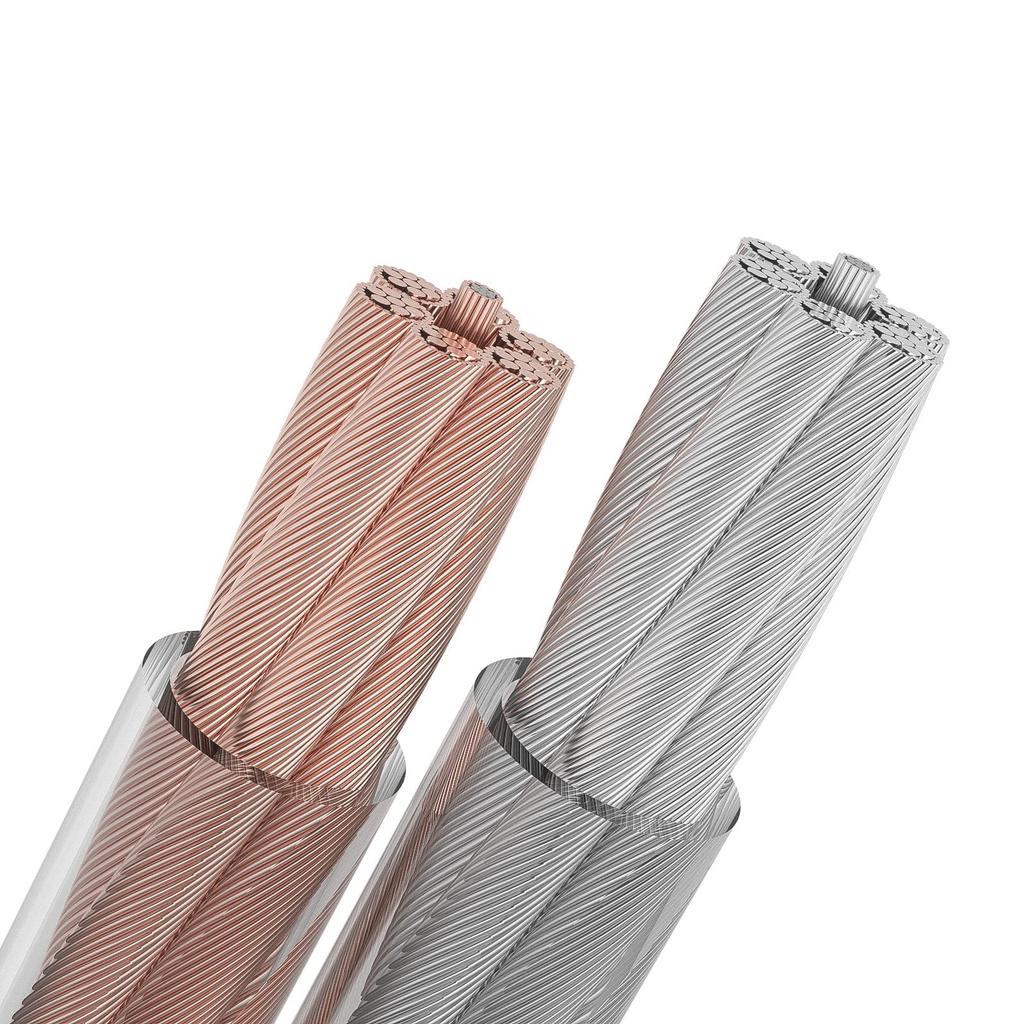 Nobsound 14AWG OFC Speaker Cable with Gold-Plated Banana Plugs, High Conductivity Design, Heat-Resistant for Home Theater and Audiophiles