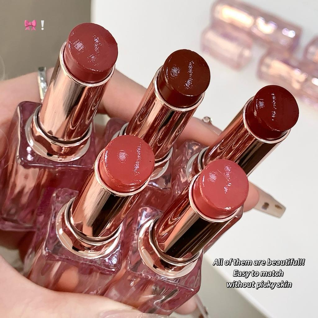 SHAQINUO Rossetto Lucido Trasparente Cristallo