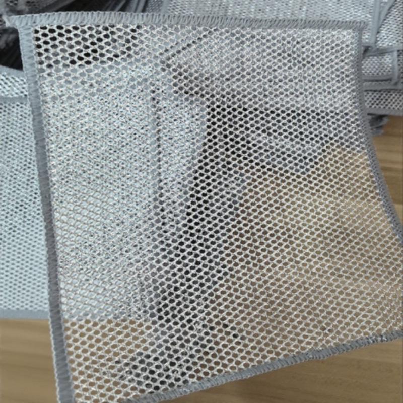 Dual-Sided Silver Thread Dishcloth: Non-Stick, Easy-Clean Steel Wire for Kitchen Dishwashing