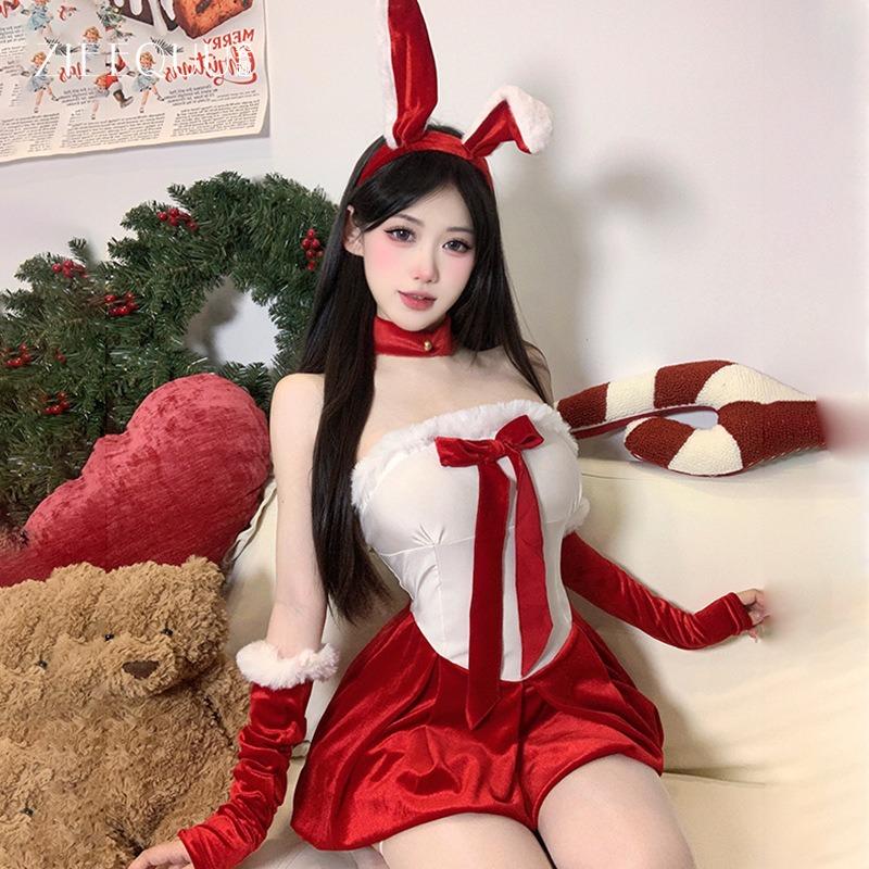 Christmas Sexy Bunny Cosplay New Robe Stage Performance New Year's Day Costume
