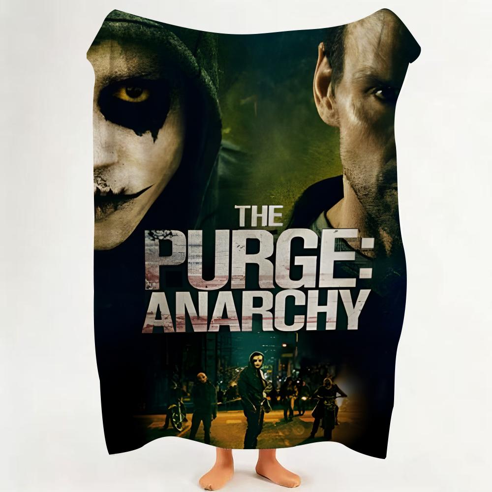 

Movie T The P Purge Throw Flannel Throw Blanket Suitable for Sofa Living Room Bedroom 75cmx90cm