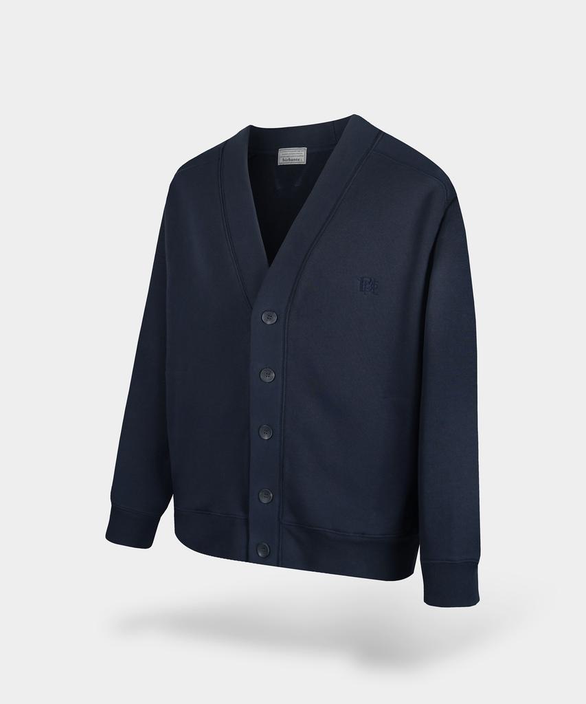 Birbante V-Neck Sweat Cardigan - Dark Navy