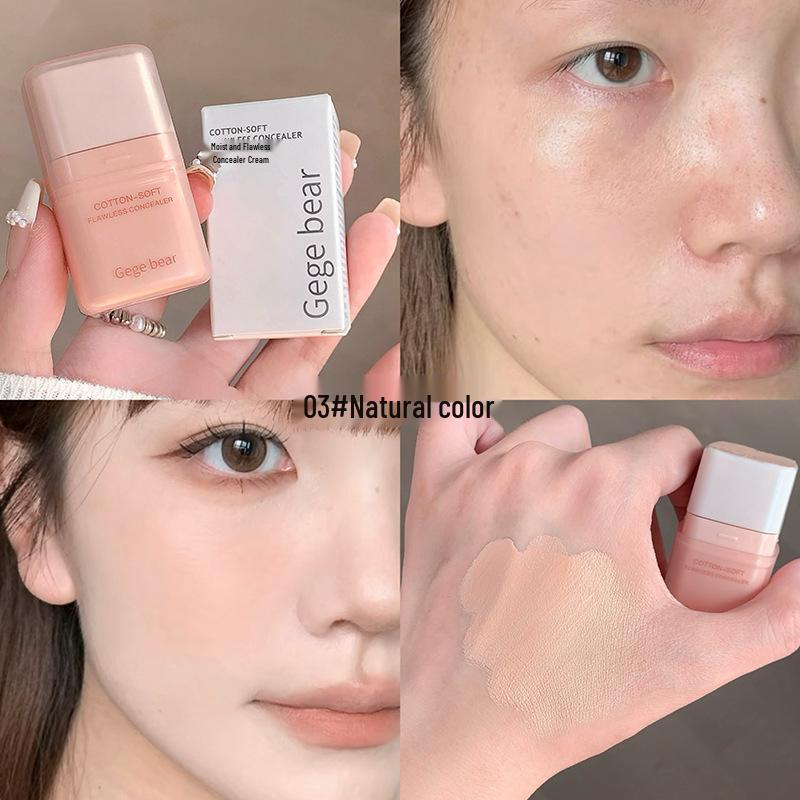Gege Bear Flawless Concealer: Lightweight, Hydrating, Long-lasting Coverage for Acne Scars, Spots, and Dark Circles.