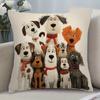 Abstract Animal Print Pillowcase No Embroidery Ultra Soft Polyester Fabric Flat Print Cushion Cover