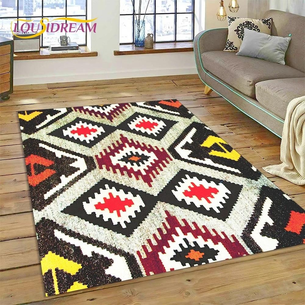 

Скандинавский турецкий богемный ковер – Стильный нескользящий коврик для пола для гостиной и спальни | Декоративный ковер для дома и диванных зон 60*90cm