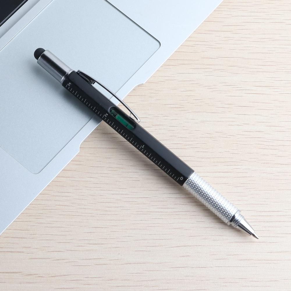 Pix multifuncțional 3 buc cu instrument modern de mână Riglă tehnică de măsurare Șurubelniță Ecran tactil Stylus Nivelă cu burla