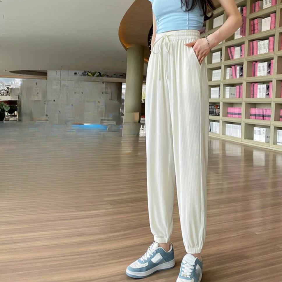 Été Femmes Pantalon Lanterne Décontracté Léger Pantalon de Jogging Anti-Moustiques
