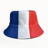 Hot World Cup French Flag Element Visor Fans Cheer Hats Double-sided Bucket Hats