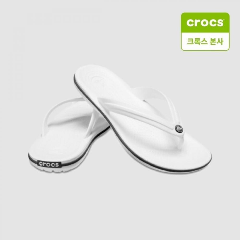 Кроксы Унисекс Crocband Flip Белые 11033 100 white/M4W6(230mm)