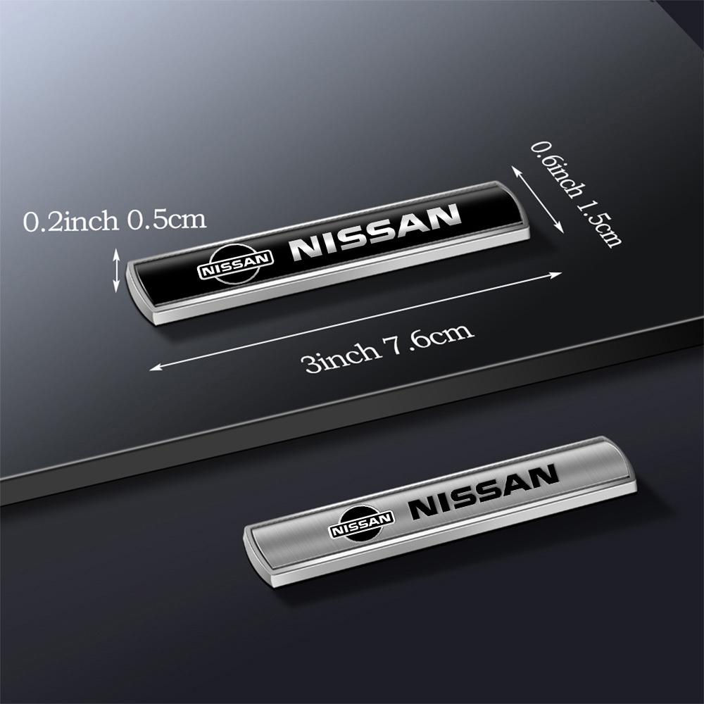 Badge Metallo Alluminio 3D Adesivo Decorazione Carrozzeria Bagagliaio Per Nissan Nismo X-Trail Almera Qashqai Juke Sylphy Altima Note Micra J10