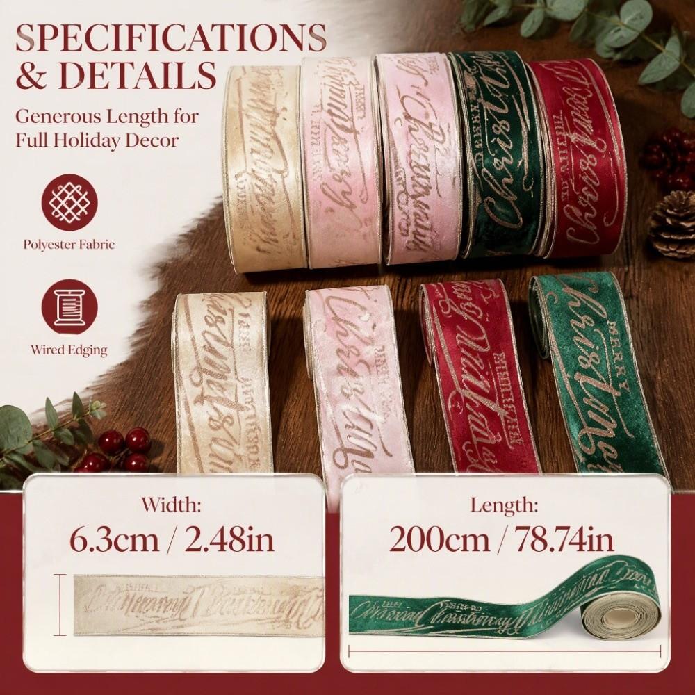 DIY Craft Christmas Bow Ribbon Craft Ribbon Gift Wrapping Ribbon Home Decoration