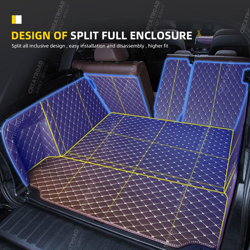 Auto Full Coverage Trunk Mat For GEELY Tugella S  Car Boot Cover Pad Cargo Liner Interior Protector Accessories