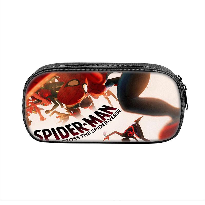 Spiderman Student Pencil Case With Polyester Material And Large Storage For School Supplies