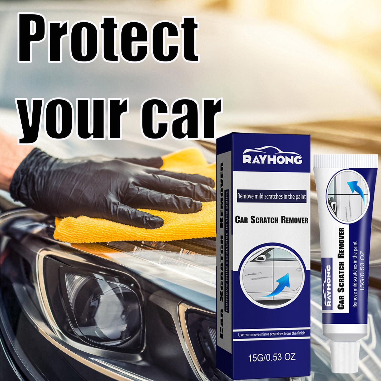 

Car Scratch Remover with Sponge Easy to Use Gentle on All Paint Finishes for Cleansing Care Accessories 15g