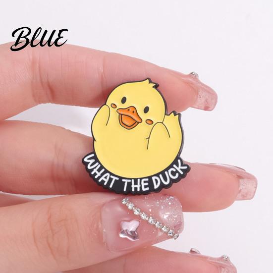 Coat Brooch Cartoon Duckling Badge Animal Jewelry Alloy Hat Scarf
