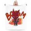Jason Todd Knitted Blankets Fleece Red Hood Anime Soft Throw Blanket for Bedroom Sofa Bed Rug