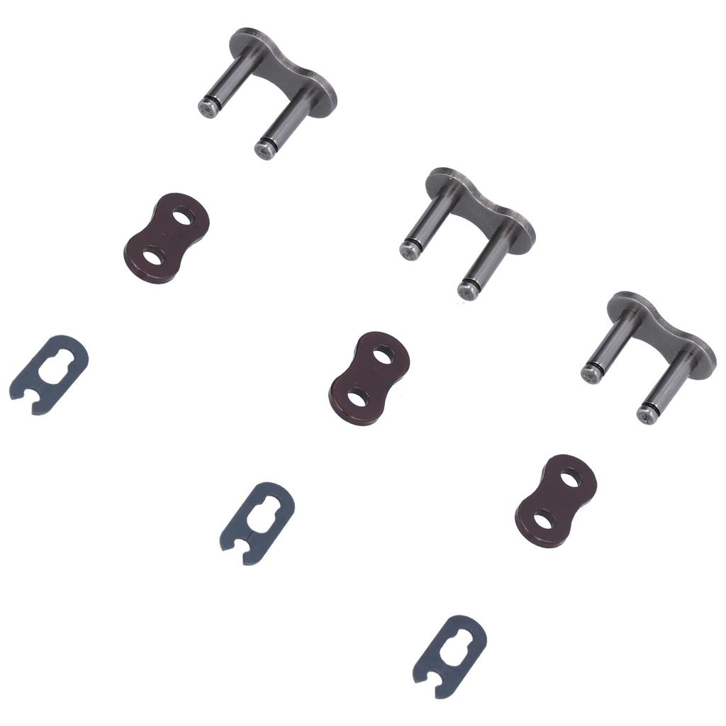 9pcs Chain Joint Connector Clip Steel Alloy for ATV Motorcycle Dirt Bike 530H Heavy Duty