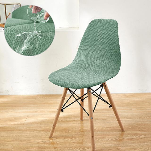 Wasserdichte Jacquard-Shell-Stuhlhussen, Spandex-Rückenlehne-Sitzbezug für Wohnzimmer, Büro, Bar, Bankett, Dekoration, Staubschutz, 1 Stück