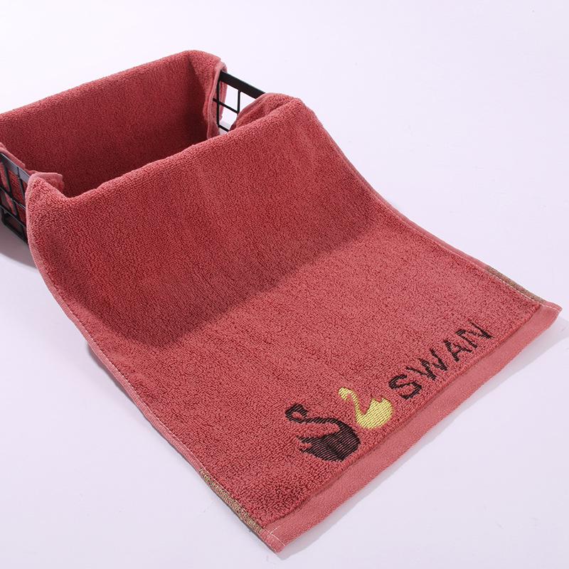 Pure Cotton Soft Absorbent Face Towels with Embroidered Logo - 14 Count Set