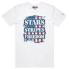 VOICEART Stars Stripes Freedom American Independence Day Flag Graphic T-Shirt