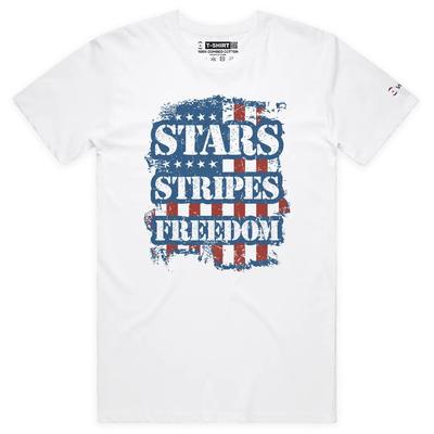 VOICEART Stars Stripes Freedom American Independence Day Flag Graphic T-Shirt